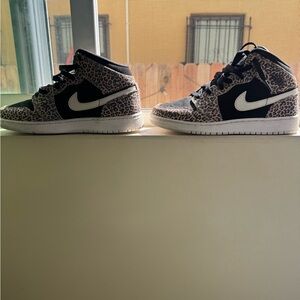 Nike Leopard Print High-Top Sneakers